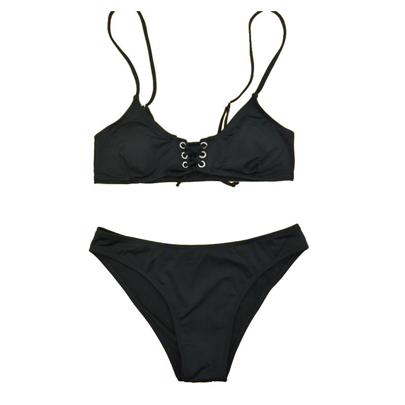 Damen Bikini mit raffiniertem Schnür-Design EB