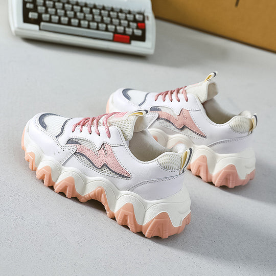 Damen Chunky Sneakers mit rutschfester Sohle und atmungsaktivem Obermaterial EB
