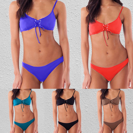 Damen Bikini mit raffiniertem Schnür-Design EB