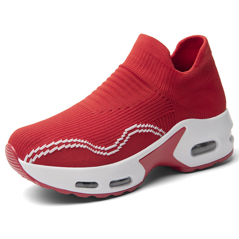 Damen Atmungsaktive Slip-On Sport Sneakers mit dämpfender Sohle EB