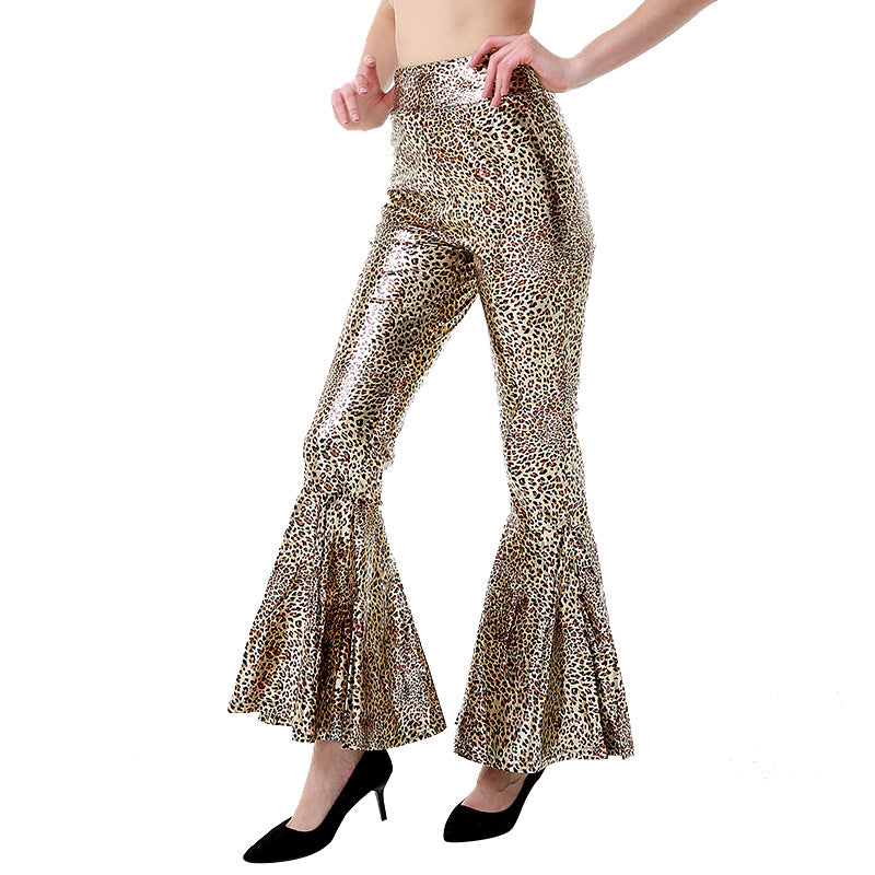 Damen Glamouröse Schlaghose EB