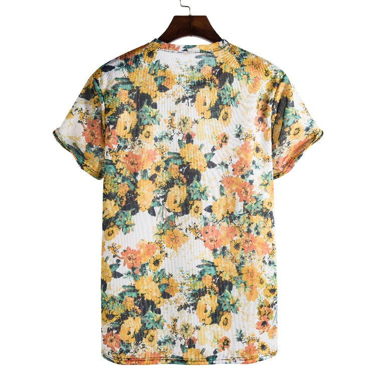 Damen T-Shirt mit kreativem, ethnischem Druck EB