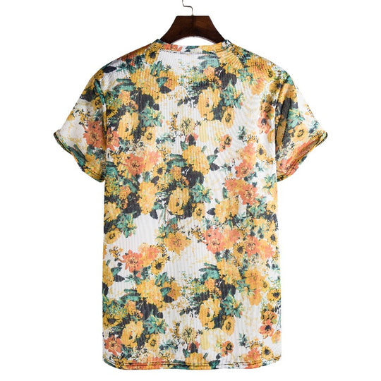 Damen T-Shirt mit kreativem, ethnischem Druck EB