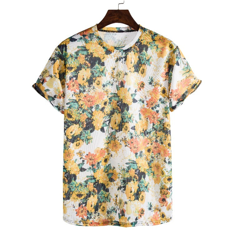 Damen T-Shirt mit kreativem, ethnischem Druck EB