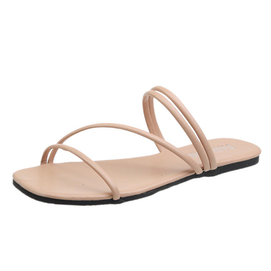 Damen trendige Minimalistische Riemchensandalen EB