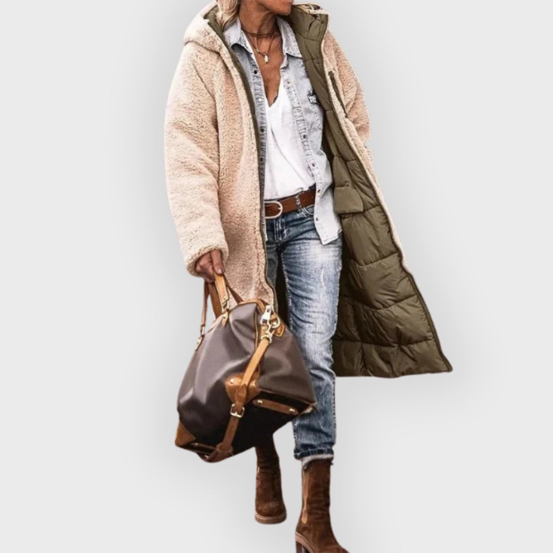 EB | Longline Sherpa-gefütterter Puffer-Mantel