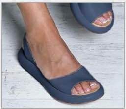 Damen offene Zehentrenner-Sandalen mit ergonomischem Fußbett EB