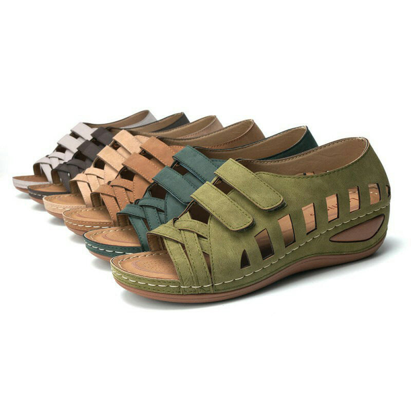 Damen Komfortsandalen mit atmungsaktivem Netzdesign und verstellbaren Riemen EB