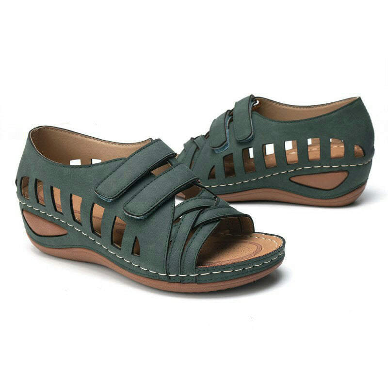 Damen Komfortsandalen mit atmungsaktivem Netzdesign und verstellbaren Riemen EB