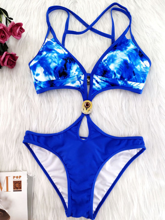 Damen Cut-Out Bikini-Set mit raffinierten Trägerdetails EB
