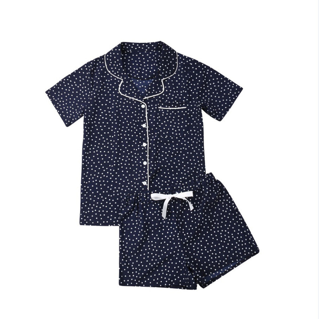 Damen Schlafanzug-Set mit Punkten und komfortablem Schnitt EB