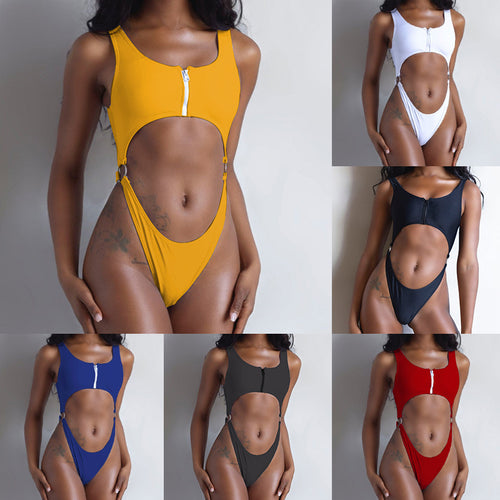 Damen sexy Cut-Out Badeanzug EB