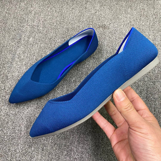 Damen Schicke Textil-Ballerinas mit modischem Mustermix EB