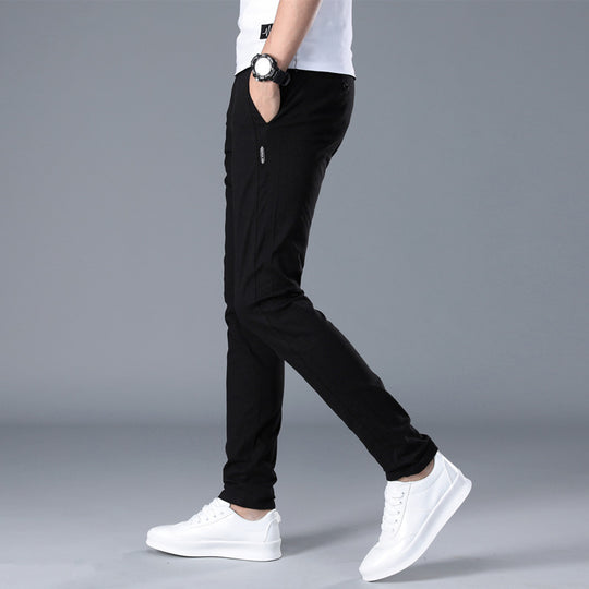 Herren modische Chino-Hose mit schmalem Schnitt und bequemer Passform EB