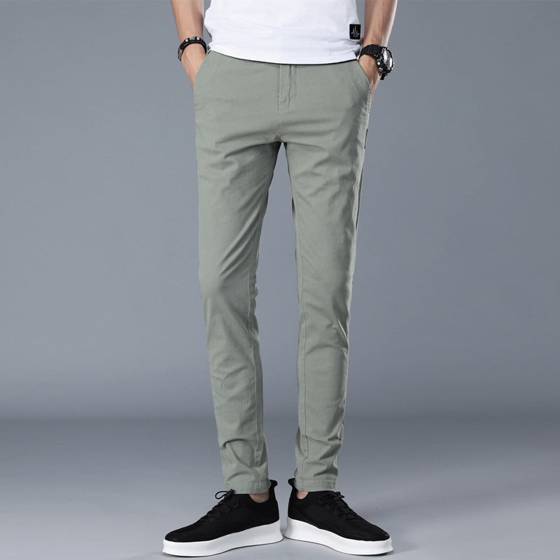 Herren modische Chino-Hose mit schmalem Schnitt und bequemer Passform EB