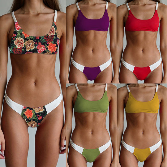 Damen Floral Design Bikini EB