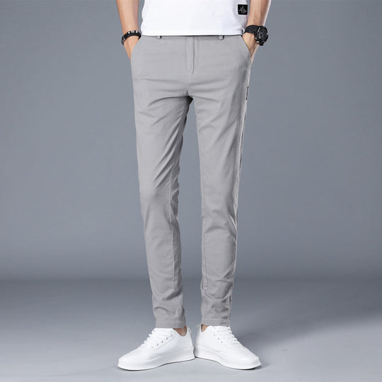 Herren modische Chino-Hose mit schmalem Schnitt und bequemer Passform EB