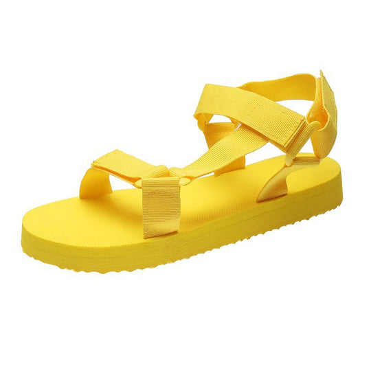 Damen Bequeme Riemensandalen mit verstellbaren Gurten EB