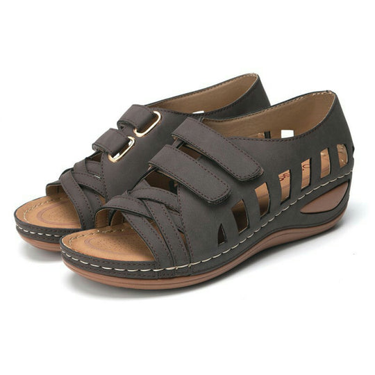 Damen Komfortsandalen mit atmungsaktivem Netzdesign und verstellbaren Riemen EB