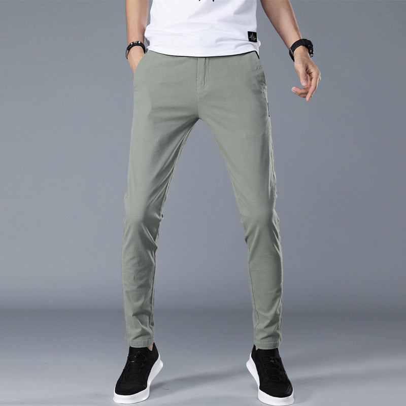 Herren modische Chino-Hose mit schmalem Schnitt und bequemer Passform EB