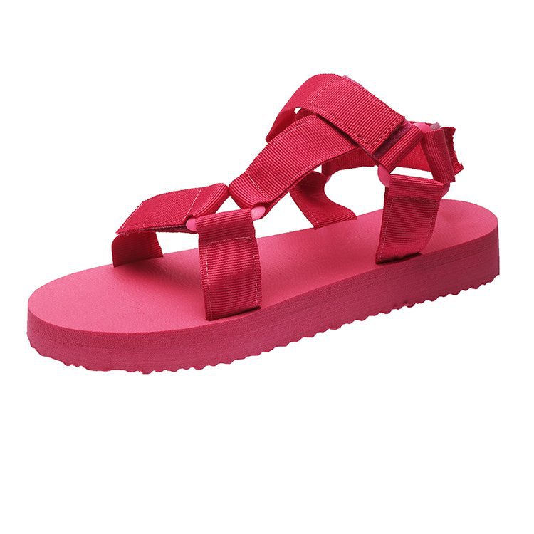Damen Bequeme Riemensandalen mit verstellbaren Gurten EB
