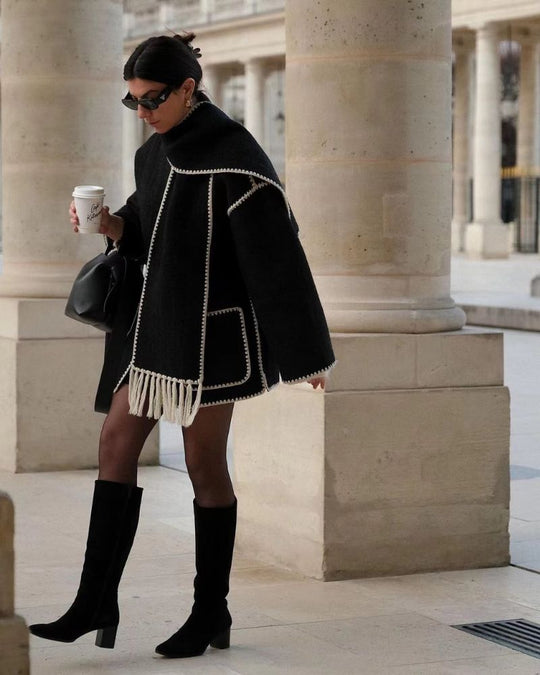 EB | Hepburn-Stil Wollcape Mantel