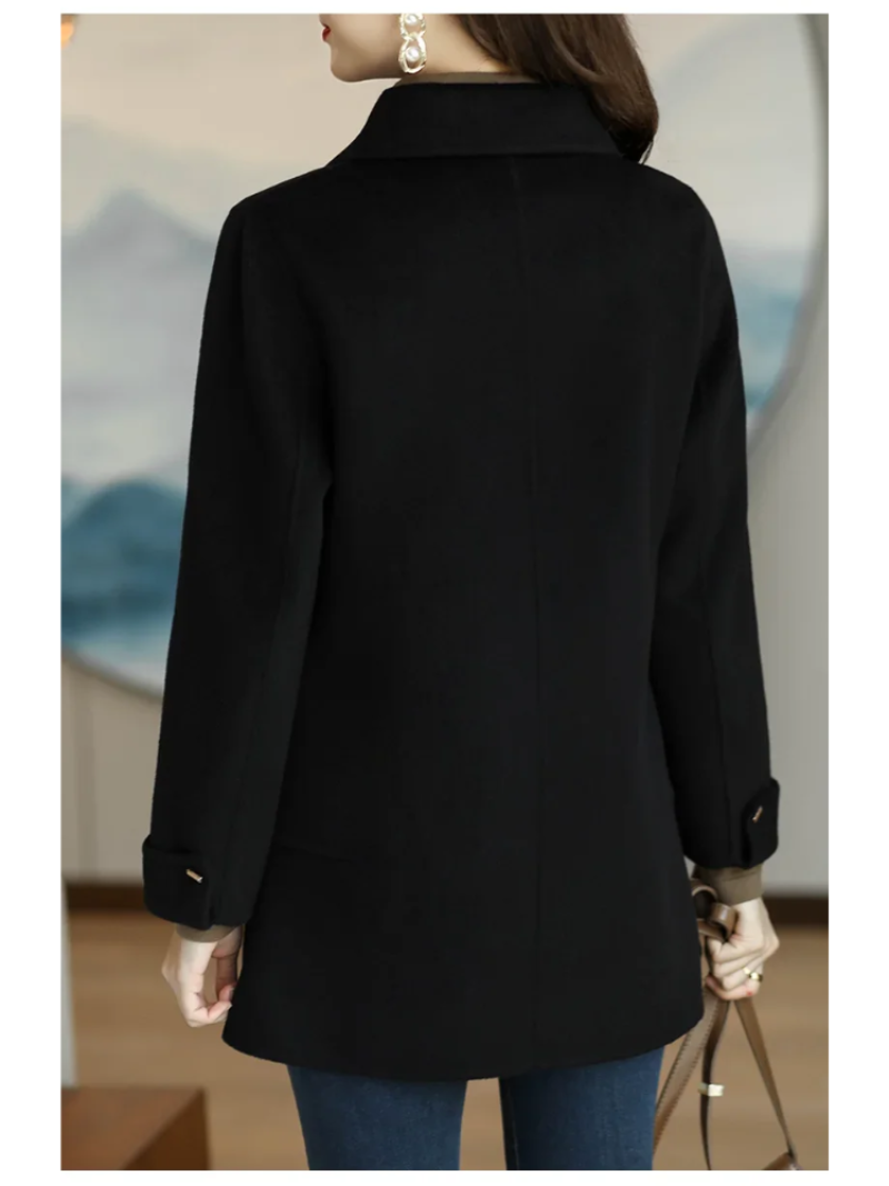 EB | Damen Klassischer Petite Trenchcoat Mit Spitzem Kragen