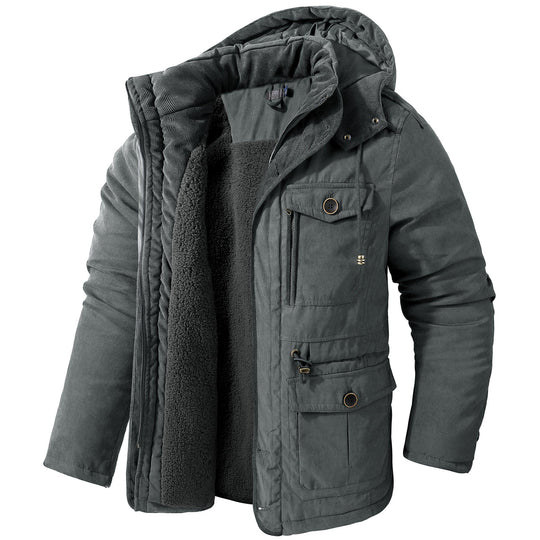 EB | Warme Jacke mit Kapuze für Männer