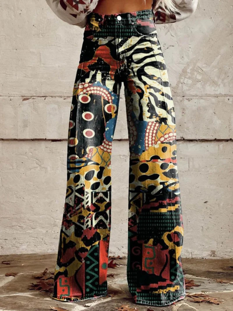 EB | Bedruckte Weite Hose