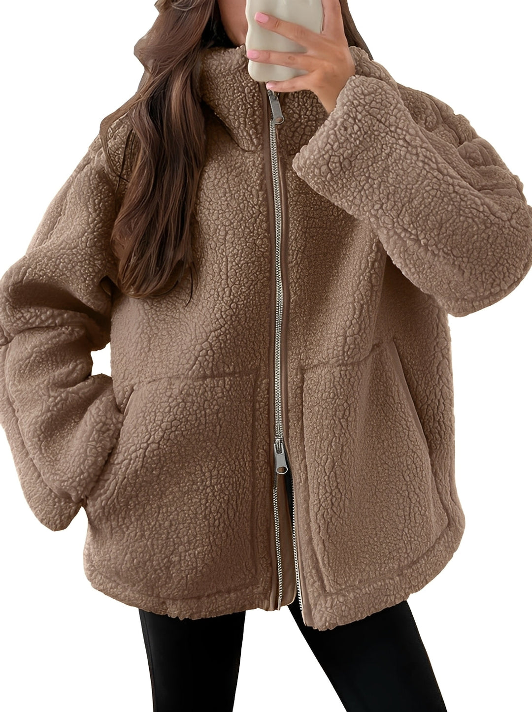 EB | Elegante Damenwolljacke mit Reißverschluss