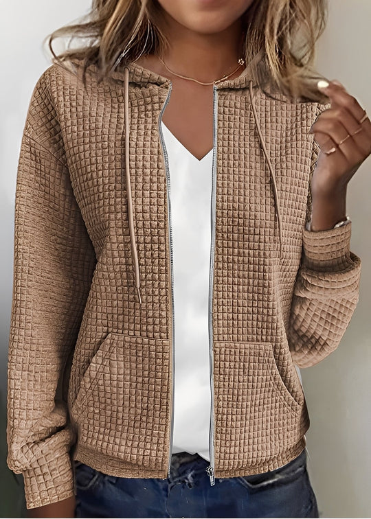 EB | Stylischer Cardigan mit Kapuze und Taschen für Frauen