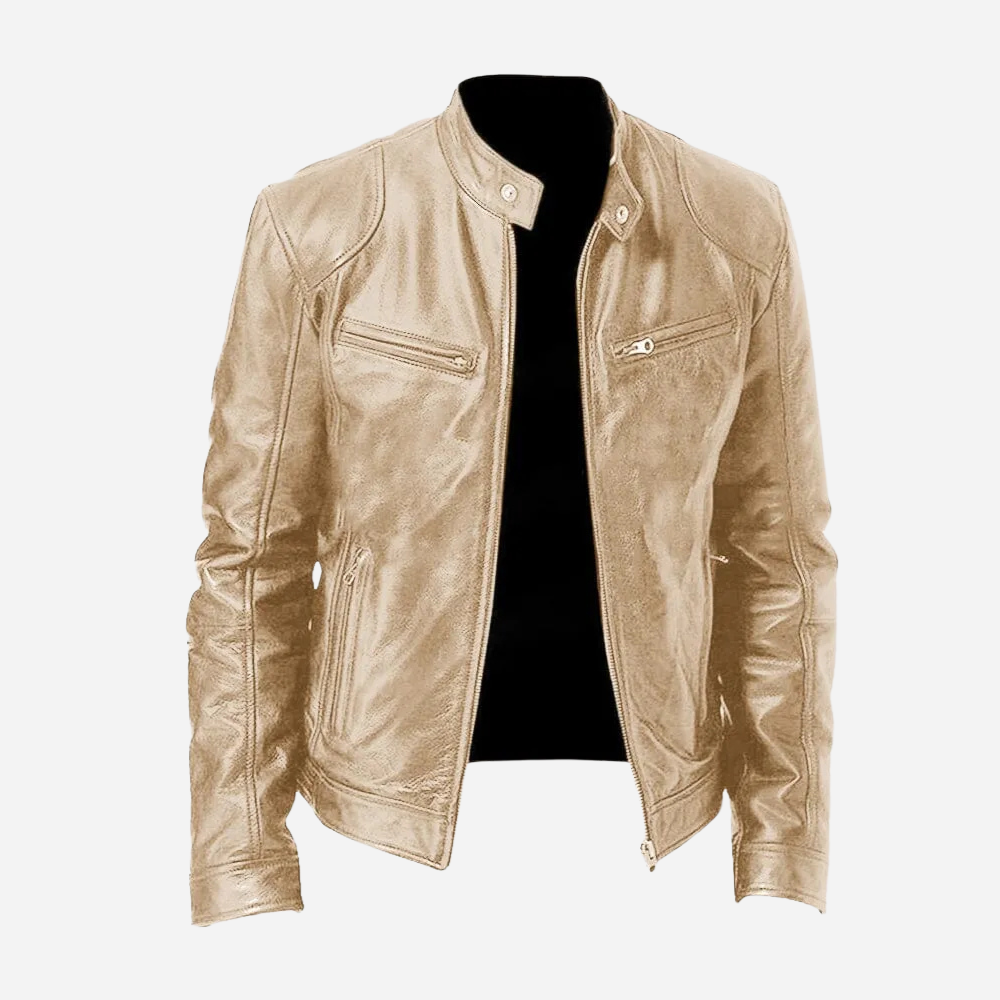 EB | Stylische Moto-Lederjacke