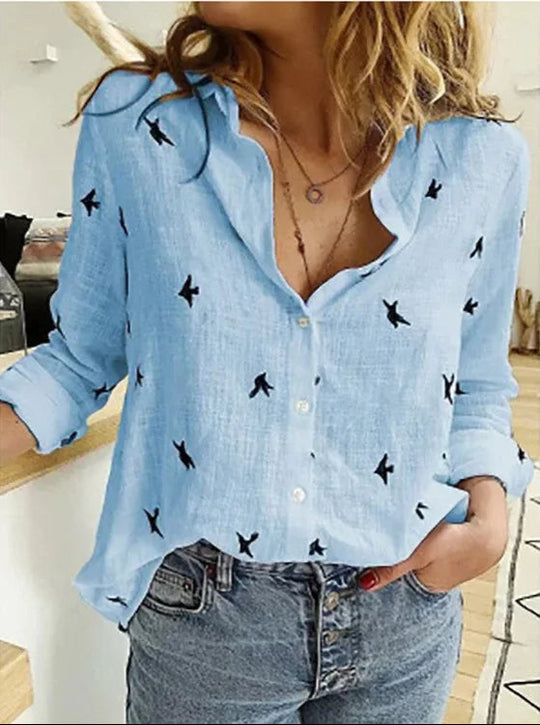 EB | Weinlese Leinenbluse