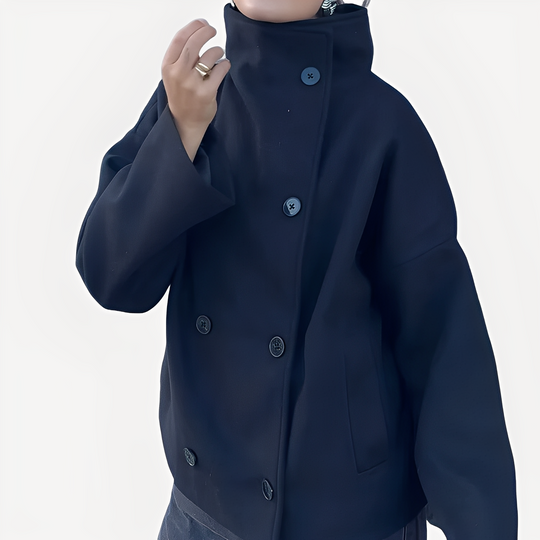 EB | Schicke Damenwolljacke mit einem Knopf