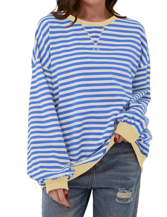 EB | Eleganter, lockerer Damenpullover mit Streifen