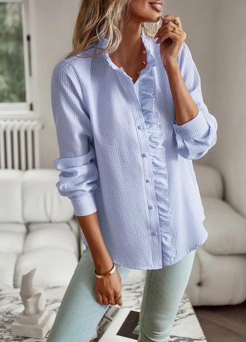 EB | Bluse mit Rüschendetails Leicht und Stilvoll Femininer Touch