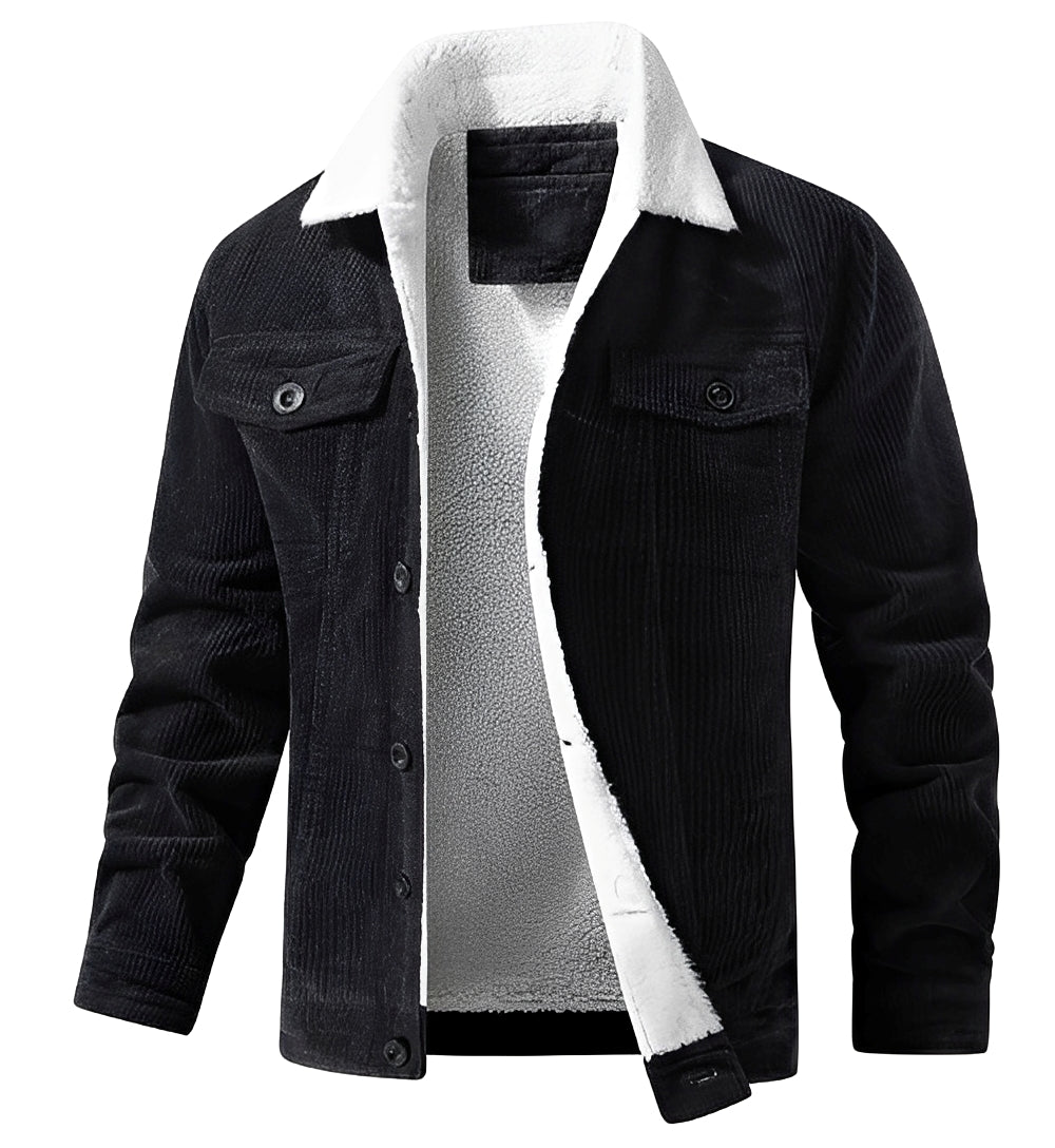 EB | klassische Cord-Plüschjacke für Männer
