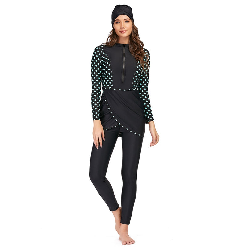 EB | 3 Teile Set Halal Bademode Badeanzug Burkini Badeoutfit