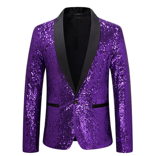 EB | Stilvoller Pailletten-Blazer für Herren