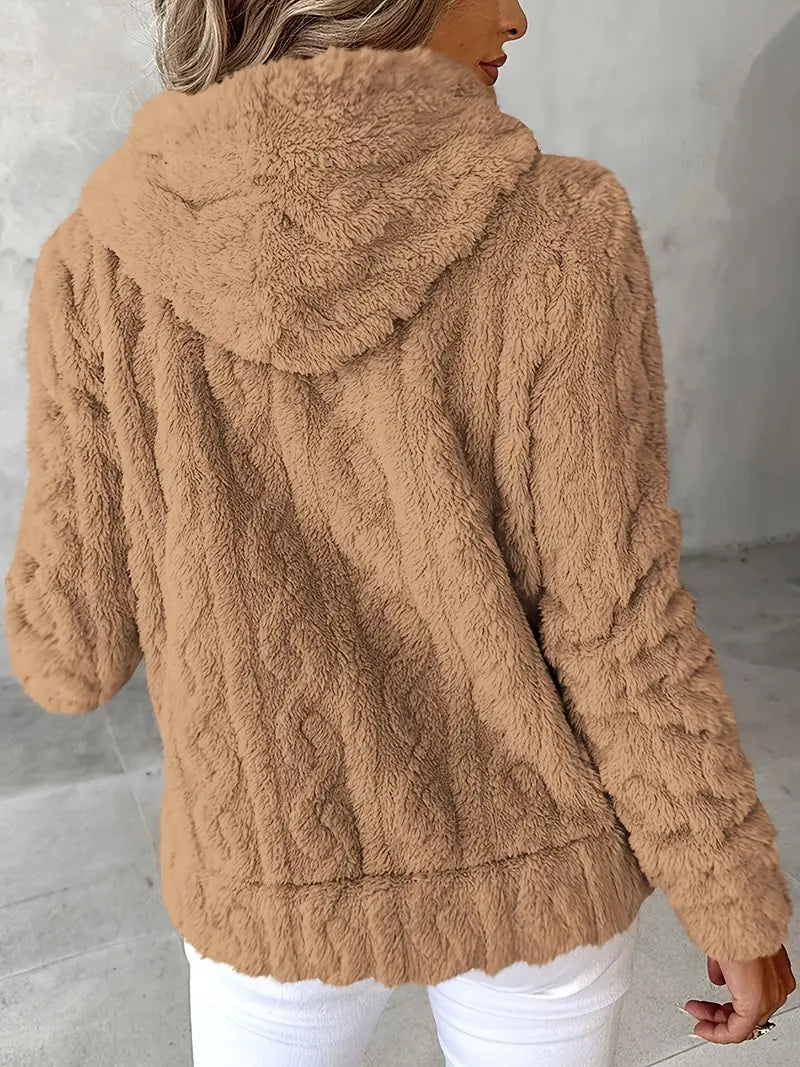 EB | Weiches Kapuzen Sweatshirt mit Reißverschluss