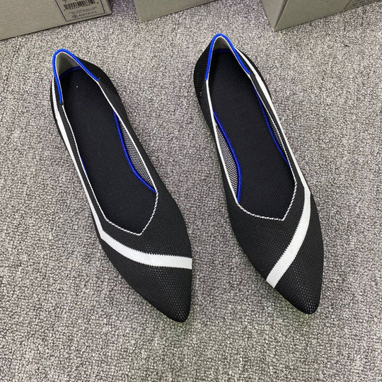 Damen Ballerinas mit modischem Bast-Detail EB