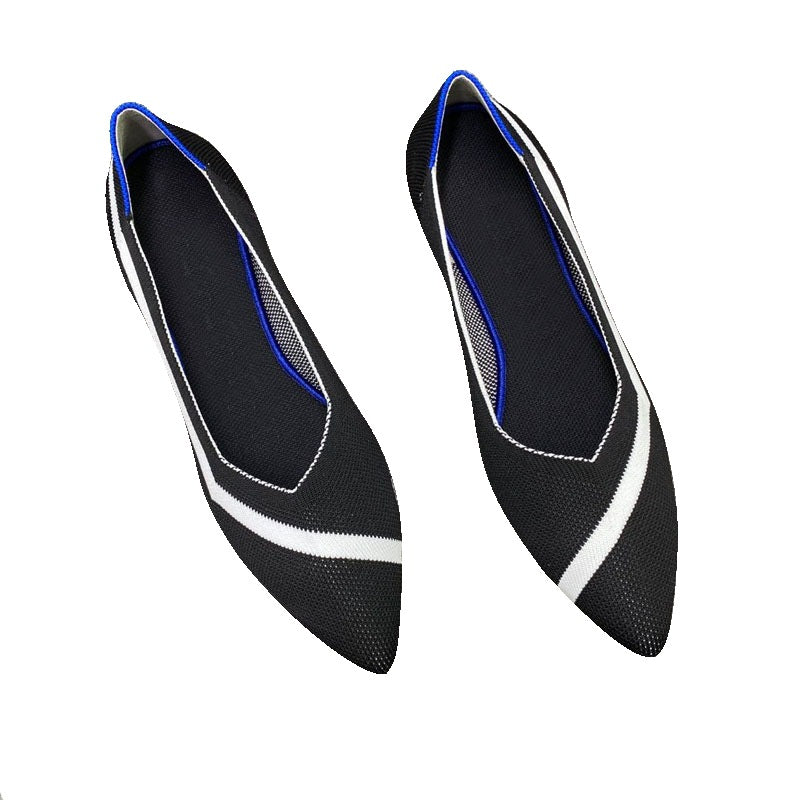 Damen Ballerinas mit modischem Bast-Detail EB