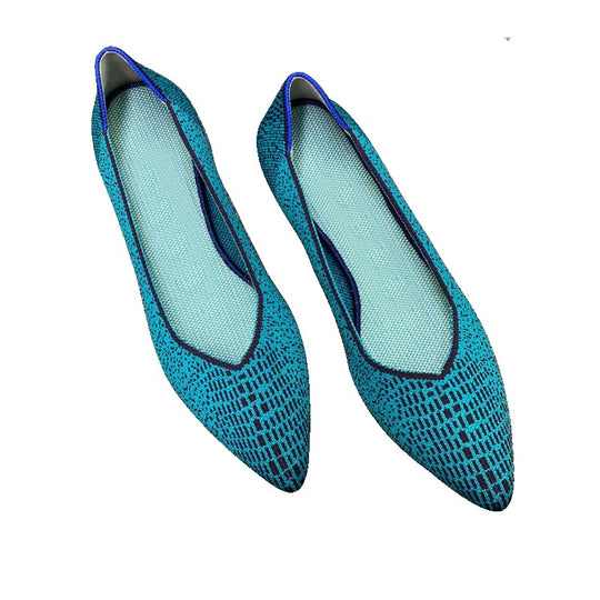 Damen Modische Slipper mit femininem Schnitt und webartigem Obermaterial EB