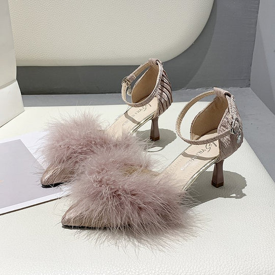 Damen elegante Slingback-Pumps mit feinem Federakzent EB