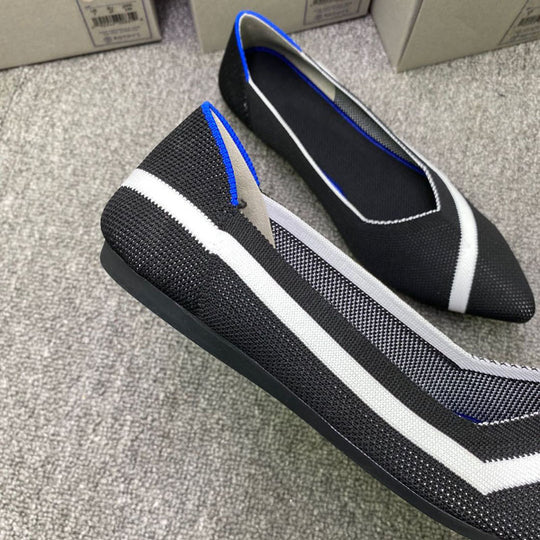 Damen Ballerinas mit modischem Bast-Detail EB
