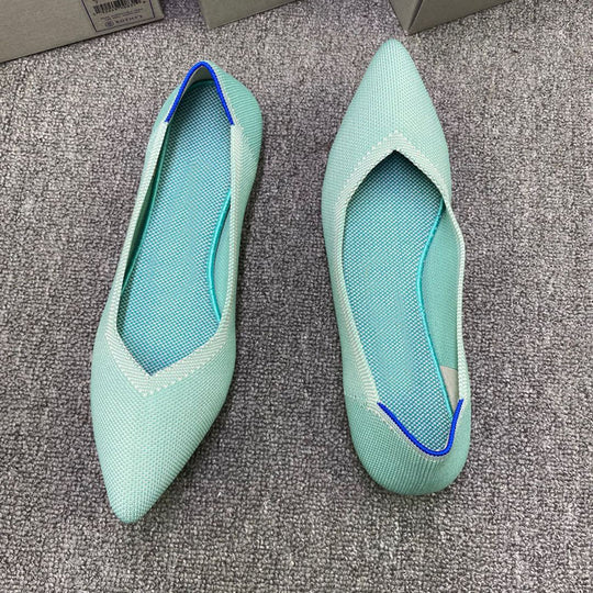 Damen Peep-Toe Ballerinas mit komfortabler Netzstruktur EB