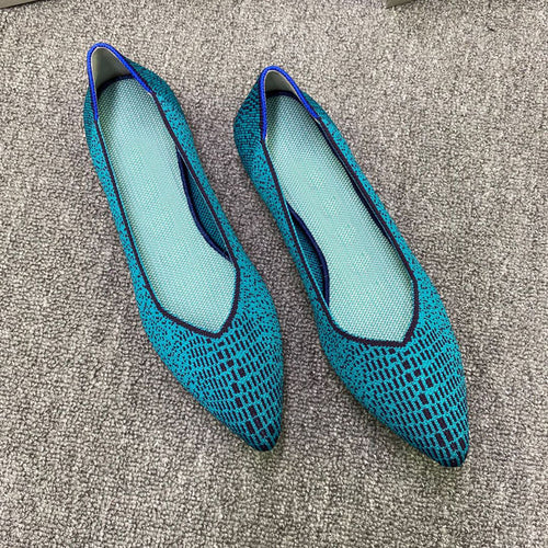 Damen Modische Slipper mit femininem Schnitt und webartigem Obermaterial EB