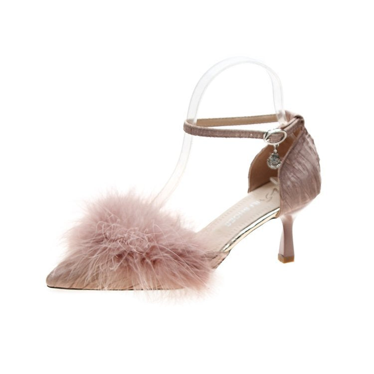 Damen elegante Slingback-Pumps mit feinem Federakzent EB