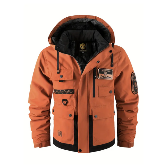 EB | Herren Outdoor-Jacke gepolstert mit abnehmbarer Kapuze