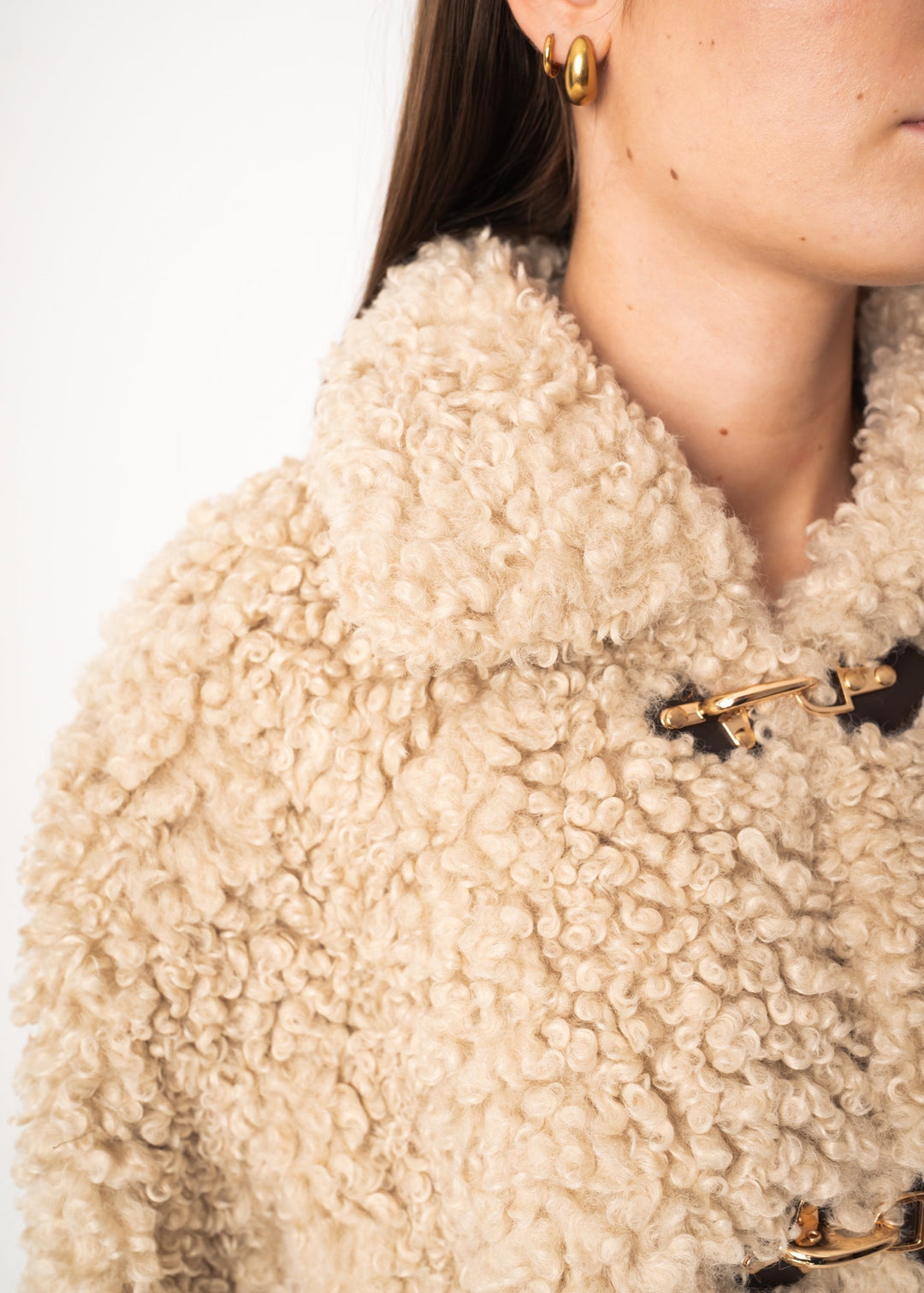 EB | Locker Sitzende Schafslederjacke mit Locken